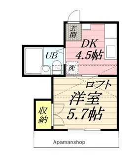 メゾンドアンジュ【1階】の間取り