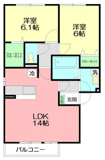 レグルス A【201号室】の間取り