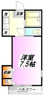 カーサ・ロッサ【2階】の間取り