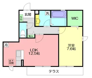 ソフィス かすみの瀬【1階】の間取り