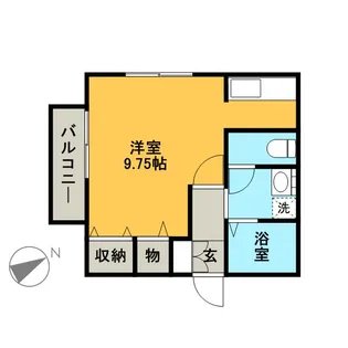 グリーンコテージD【1階】の間取り