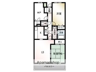 エクレール綾瀬【2階】の間取り