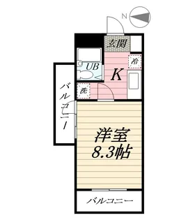 シャンベール湘南【4階】の間取り