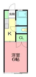ハイツ伊奈【2階】の間取り