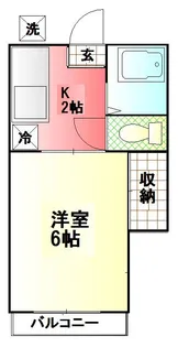 第2グリーンハウス【2階】の間取り