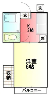 第2グリーンハウス【2階】の間取り