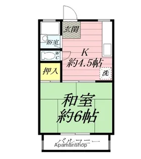 シティハイム鶴巻壱番館【2階】の間取り