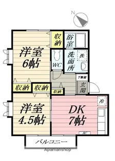 アーバン鵠沼【1階】の間取り