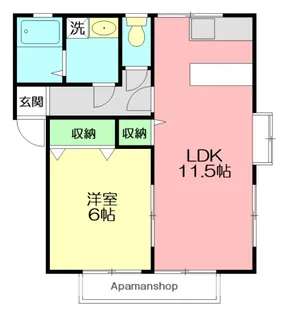 エクセハイム【1階】の間取り