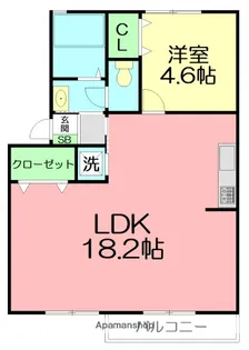 ドミール林【1階】の間取り