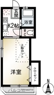 ハイツ茅ヶ崎【2階】の間取り