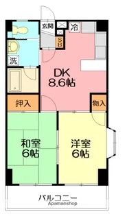 ルミエール旭ヶ丘【2階】の間取り