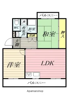 リヴェール茅ヶ崎【2階】の間取り