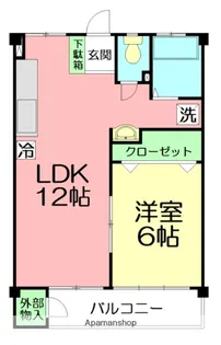 メゾン上村【4階】の間取り