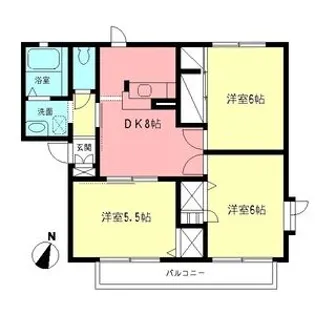 イーエムプットB【2階】の間取り
