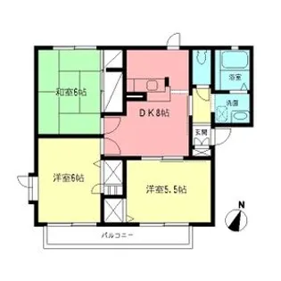 イーエムプットB【2階】の間取り