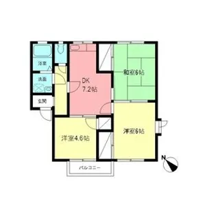 ドミール宮の下A【2階】の間取り