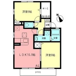 リヴェールKⅡ【1階】の間取り