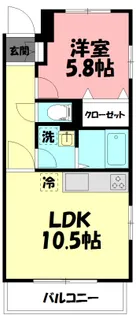 フェリーチェKⅡ【2階】の間取り
