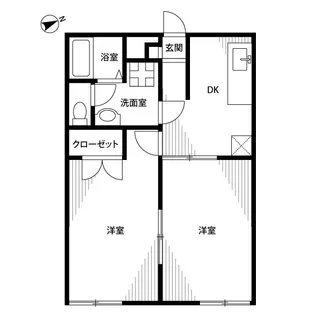 アンプルール フェール 長坂【2階】の間取り
