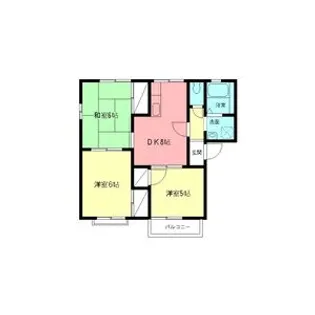 ブルーハイムA【2階】の間取り