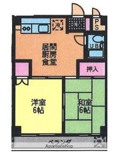 野村マンション【2階】の間取り