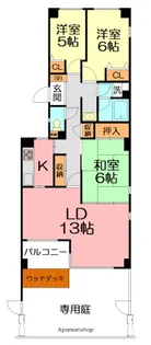 稜文舘【1階】の間取り
