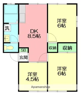 メゾン蓮正寺【2階】の間取り