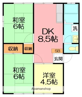 メゾン蓮正寺【2階】の間取り