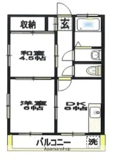 マンション萩が丘【3階】の間取り