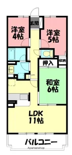 クリオ藤沢伍番館【3階】の間取り
