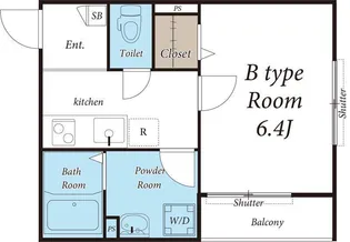 リブリ・ソフィア茅ヶ崎【1階】の間取り