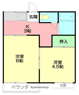 グランデュール湘南B【1階】の間取り