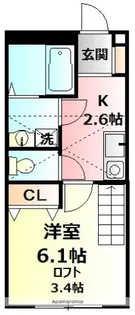ピュアメゾン秦野南矢名【1階】の間取り