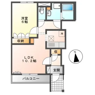 エクセレントヴュー米峰【1階】の間取り