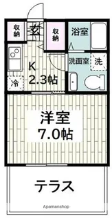 ヒルトップ瀬谷【102号室】の間取り