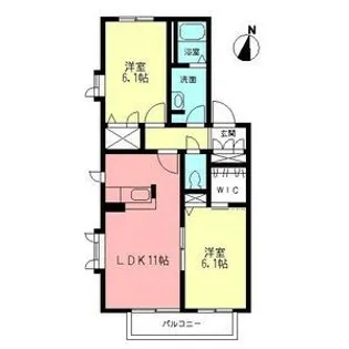 アドニスⅡ【2階】の間取り