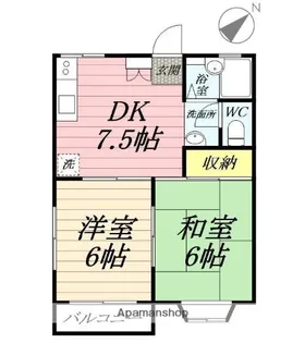 ブランメゾン長後(旧名称M&K湘南)【2階】の間取り