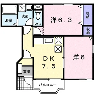フォレスタ ヴィラ【1階】の間取り