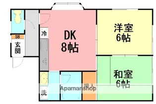 第1ミツハシコーポ【2階】の間取り