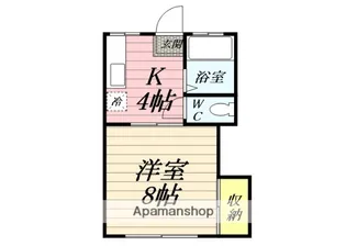 コーポF【1階】の間取り