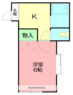 アアロット アパートメント【2階】の間取り