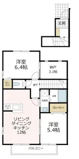 シャルマン【203号室号室】の間取り