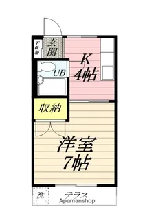 コーポ山口【1階】の間取り