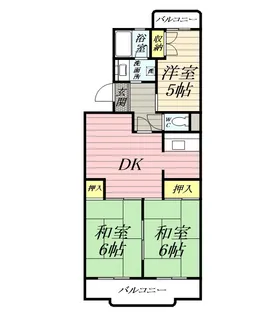 第2スペランザ大住【2階】の間取り
