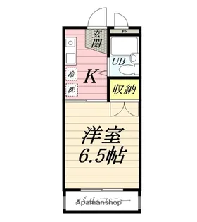 アローハイツ大和【3階】の間取り