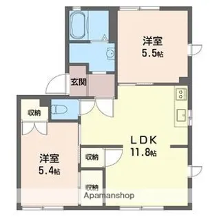 コーポ照木【1階】の間取り