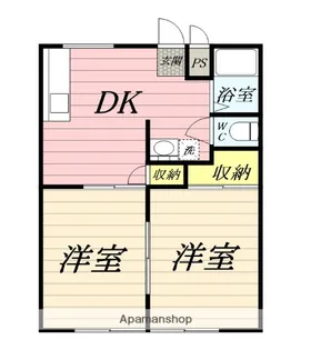 ハイツくにさき【1階】の間取り