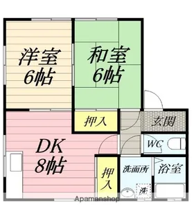ハイハイツⅢ【1階】の間取り