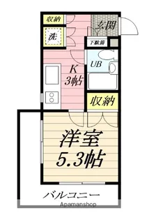 カーサビアンカ【1階】の間取り